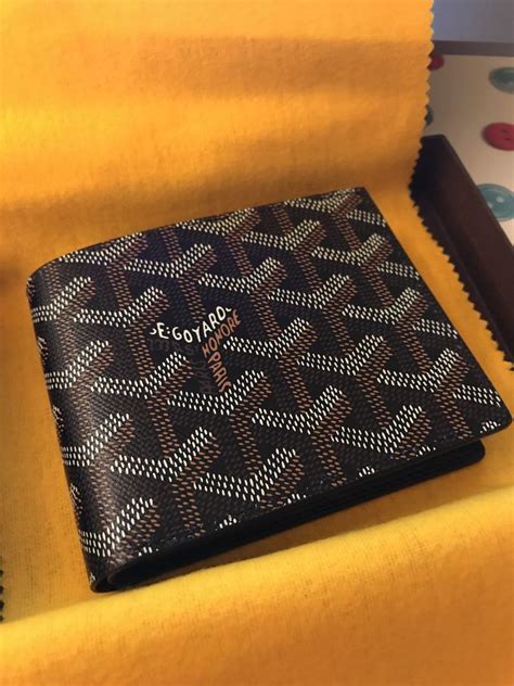 goyard wallet black|authentic goyard wallet.